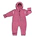 HOPPEDIZ Fleece-Overall für Baby und Kleinkind, beere, 68-74