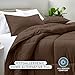 Bare Home Comforter Set - King/California King Size - Ultra-Soft - Goose Down Alternative - Premium 1800 Series - All Season Warmth (King/Cal King, Cocoa)