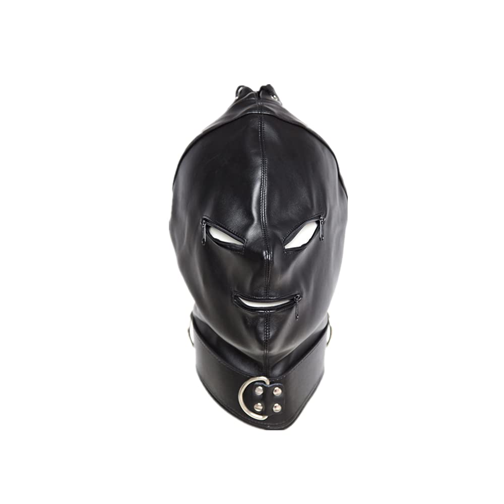 AWEHIRU Face Mask Breathable Open Hood Mask, Black
