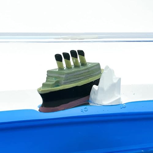 Letine Titanic Cruise Ship Model Liquid Wave Cruise Ship Decoration Cruise Ship That No Longer Sinks-Cruise Ship Iceberg Home Decor Suitable For Home Show Car Decoration, Gifts, Desk Or Paperweight #TOP4