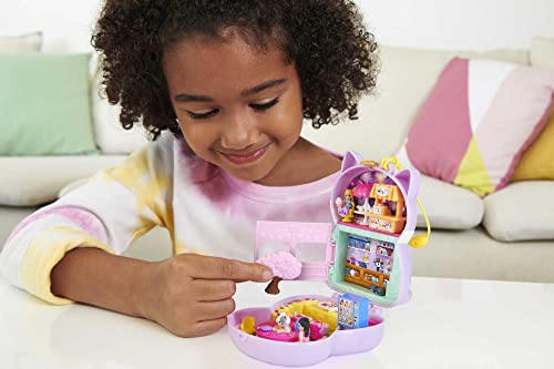 Polly Pocket Sushi Shop Cat Compact, Japanese Sushi-Themed Playset With 2 Micro Dolls & 12 Accessories, Toy Gift For Ages 4 Years Old & Up #TOP1
