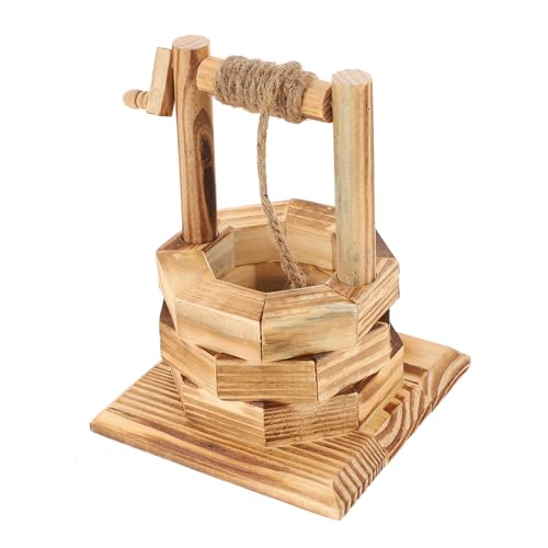 NULYLU Puits en Bois Décoration De Puits en Bois Ornement Simple pour Salon Salle D'étude Bureau