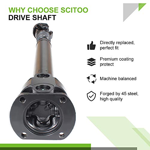 Scitoo Front Driveshaft Propeller Shaft Total Length 32.2-In Compatible For Dodge For Ram 2500 3500 Diesel 2003-2013 #TOP3