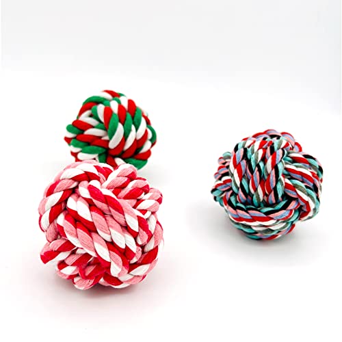 Yeswood! Puppy Toys Small Rope Balls For Teething, Puppy Chew Pink Toy, Gift For Dogs,Pet Friendly Washable Dog Toy Rope Ball For Small And Medium Dogs cover