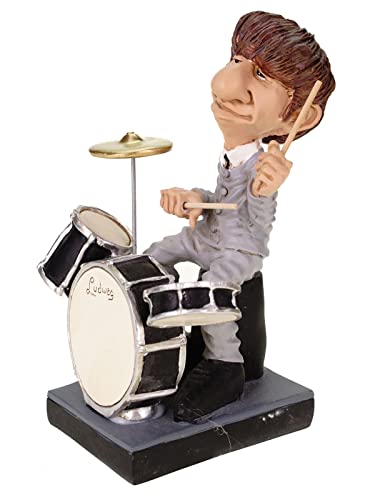 VOGLER Joh. Vogler GmbH Funny Life – Popstar Ringo du groupe pop le plus célèbre du monde en pierre artificielle peinte à la main – Collection Warren Stratford - Les Beatles, Paul McCartney, John Lennon, RIngo Starr, George Harrison VOGLER Joh. Vogler GmbH Funny Life – Popstar Ringo du groupe pop le plus célèbre du monde en pierre artificielle peinte à la main – Collection Warren Stratford – Image 5