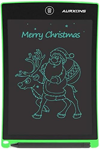AURXONS LCD Writing Tablet, 8.5” Electronic Writing Drawing Pad, Doodle Board, Erasable Handwriting Tablet, Portable Ewriter for Kids Adults at Home School Office Green