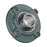 eje 20mm delantero  (Pack 2) DOJA Industrial  2 Unidades de Rodamientos con Soporte UCFC 204 Cojinete de Bolas para Eje de (20mm Cojinetes con Soportes para: fresadora, Impresora 3D, Bricolaje.