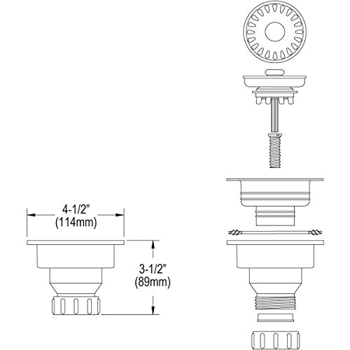 Accesorio de desagüe Elkay acabado acero antiguo miniatura 3