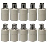 10 Pieces XFITTING 3/4" Pex x 3/4" CPVC Coupling, Transition Coupling, Pex B Crimp Version