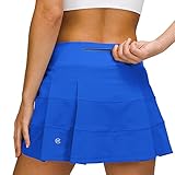 MCEDAR Athletic Tennis Golf Skorts Skirts for Women with Pocket Workout Running Sports Pleated Skirt
