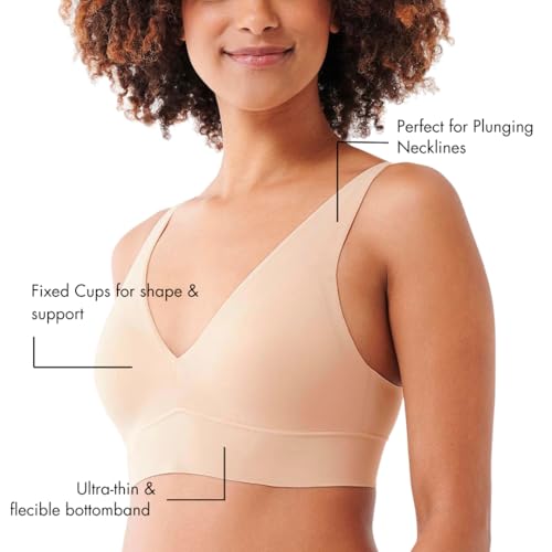 Image of Floatley Cozy Wireless Plunge Bra for Women, Buttery Soft Comfort Seamless Everyday Bra with Embedded Pad