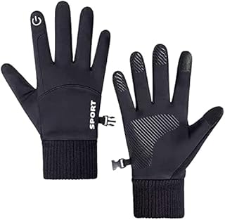 Amdohai Winter Gloves Thermal Touchscreen Gloves Waterproof Windproof Non-slip Sports Gloves Thickened Fleece Lining for Men Women Running Driving Cycling Climbing Hiking Skiing Gloves,size XL