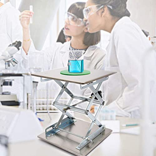 Podnośnik nożycowy laboratoryjny Podnośnik nożycowy, podnośnik laboratoryjny, regulowana wysokość, wytrzymały stół warsztatowy