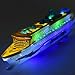 Cruise Ship Toy - Colorful Cruise Ship Toy, Colorful Oceans Liner Cruise Ship Boat | Electric Ship Toy with Flashing Led Light and Sound, Fun Nautical Decorations Kids Boat Toys for 3-12 Year Old