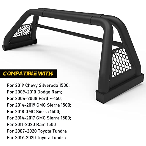 Roll Bars For Pickup Trucks, Hawkley Universal Sport Chase Rack Roll Bed Bar Fits Full Size Pickup Trucks For Ford F-150 | Chevy Silverado | Gmc Sierra | Dodge Ram 1500 | Toyota Tundra #TOP2