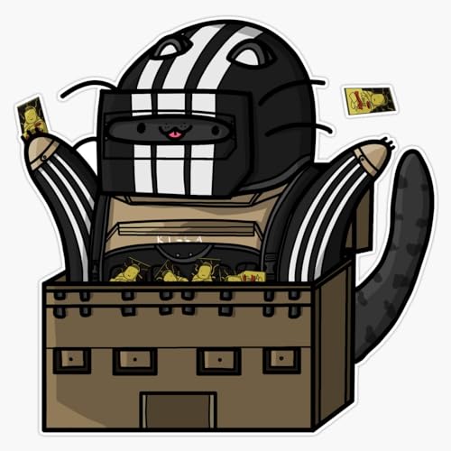 LAD Studio Tarkov Killa Cat Window Bumper Sticker 5