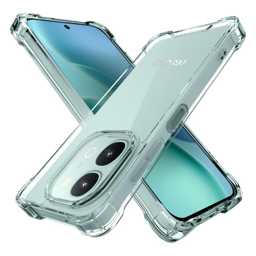 Image of CEDO Cover for IQOO Z11x / Vivo T5x / Vivo Y51 Pro (5G) | Camera Protection Shockproof Bumper-Edge | 360 Degree Protection Acrylic Crystal Clear TPU+PC | Transparent Back Case Backcover (Transparent)