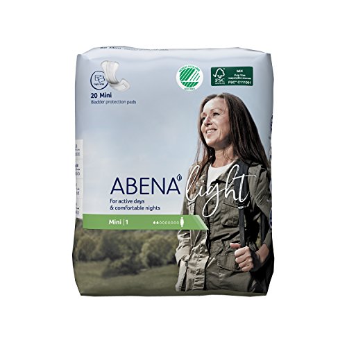 Abena Light Premium Incontinence Pads, (Sizes 0 To 4A) Size 1, 20 Count #TOP1