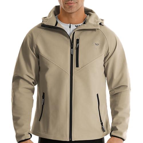 Wulibike Winter Cycling Jackets for Men Waterproof Running Jacket Men Hiking Jacket windproof Unisex Cold Weather Gear