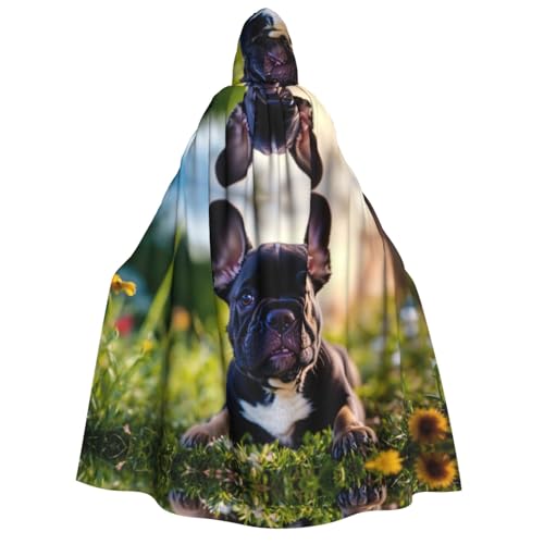 Cape à capuche noire adulte EdWal réglable pour Halloween
