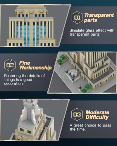 dOvOb Architecture Empire Building Micro Blocks Set (3819 PCS) - Architectural Model Toys for Kids and Adults
