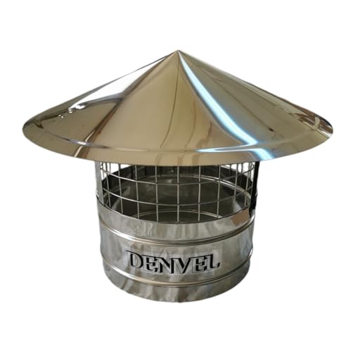 130mm Schornsteinhaube Mit Vogelschutz Edelstahl Vogelschutzgitter für Kamine, Schornsteinabdeckung, Schornsteinaufsatz, Kaminaufsatz, Kaminhaube, Kaminhut, Kaminabdeckung, Schornsteine