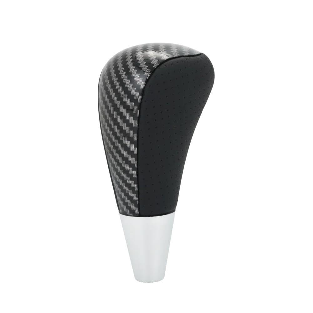 Sxqpocar Carbon Fibre Hole Gear Shift Knob Shift Lever Knob Stick Headball For Toyota Prado For Hilux For Camry For Crown For Rav4 For Fortuner Shift Lever Head(Carbon Fibre Hole)