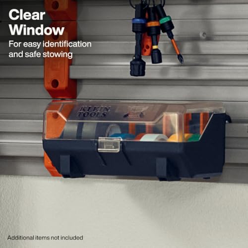 Klein Tools 54874MB MODbox Electrical Tape Holder, Modular Wall and Rolling System Accessory, Holds Up to Eight Rolls, Open-Frame Design for Quick Access, Tool-Free Installation by KLEIN TOOLS - Used condition - Image 5