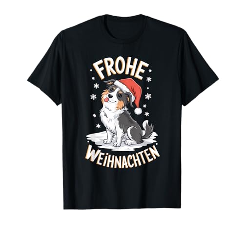 Feliz Navidad Border Collie Frohe Weihnachten Camiseta