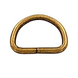 Generic Metal Bronze D Ring Buckle 0.8