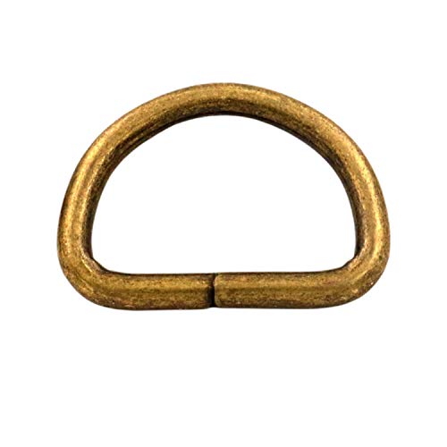 Generic Metal Bronze D Ring Buckle 0.8