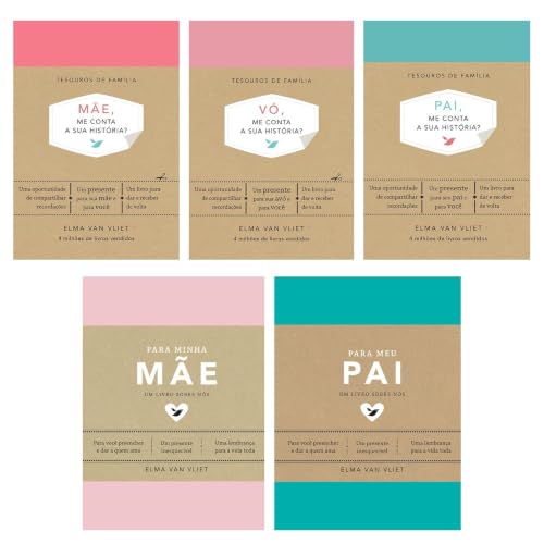 Kit Mãe, me conta a sua história + Para minha + Para meu pai + 2 livros
