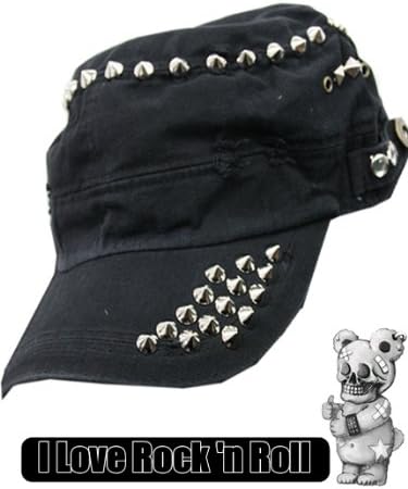 Amazon Co Jp Nuts Jelly Kera 系 Glad News系 グラッドニュース 系 トゲスタッズキャップ 全2色 Sk Cap003 ドクロ スタッズ スカル ダメージ アクセ 骸骨 裏原 レディース メンズ ロック パンク Cap 29 M ファッション