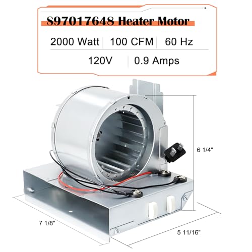 Image of Broan Nutone Heater Motor Assembly - Replacement for Broan Nutone Bathroom Exhaust Fan with Powerful Heating Element