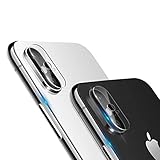 Genko-2 Pieces High Definition Ultra Thin Transparent Clear Camera Protector Tempered Glass For iPhone X Camera Lens Cover