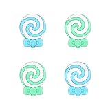 LeyuSmart Candy Theme Lollipop Thumb Grip Caps for Nintendo Switch/OLED/Lite, Cute JoyCon Cover Skin...