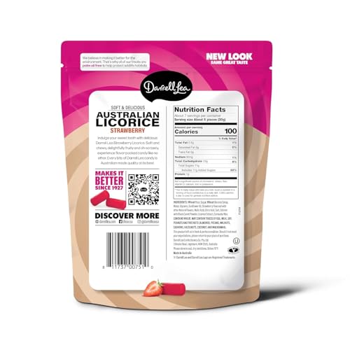 image for Darrell Lea Soft Australian Licorice, Non-GMO, No Palm Oil, Plant Base