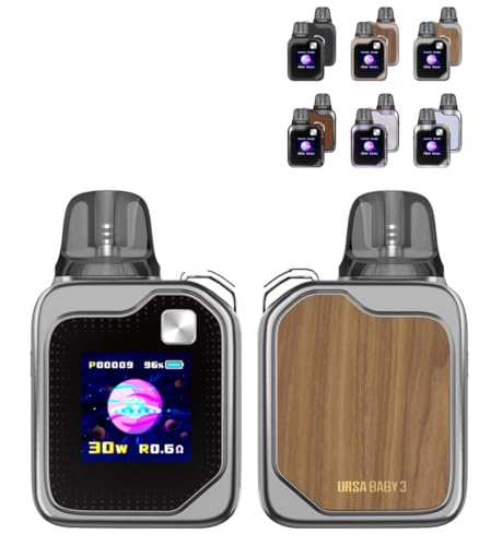 Lost Vape URSA Baby 3 �|�b�h�^�L�b�g 1200mAh 5-30W�o�͒��� 1.3�C���`TFT��� URSA Cartridge V2�Ή� 2.5ml �T�C�h�t�B�� �G�A�t���[���� �I�[�g�h���[/�{�^�����Ή� Type-C�[�d 0.6��