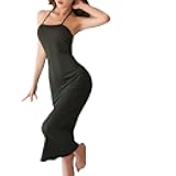 Women's Deep V Neck Halter Backless Mini Dress for Women Party Night Sexy Club Bodycon