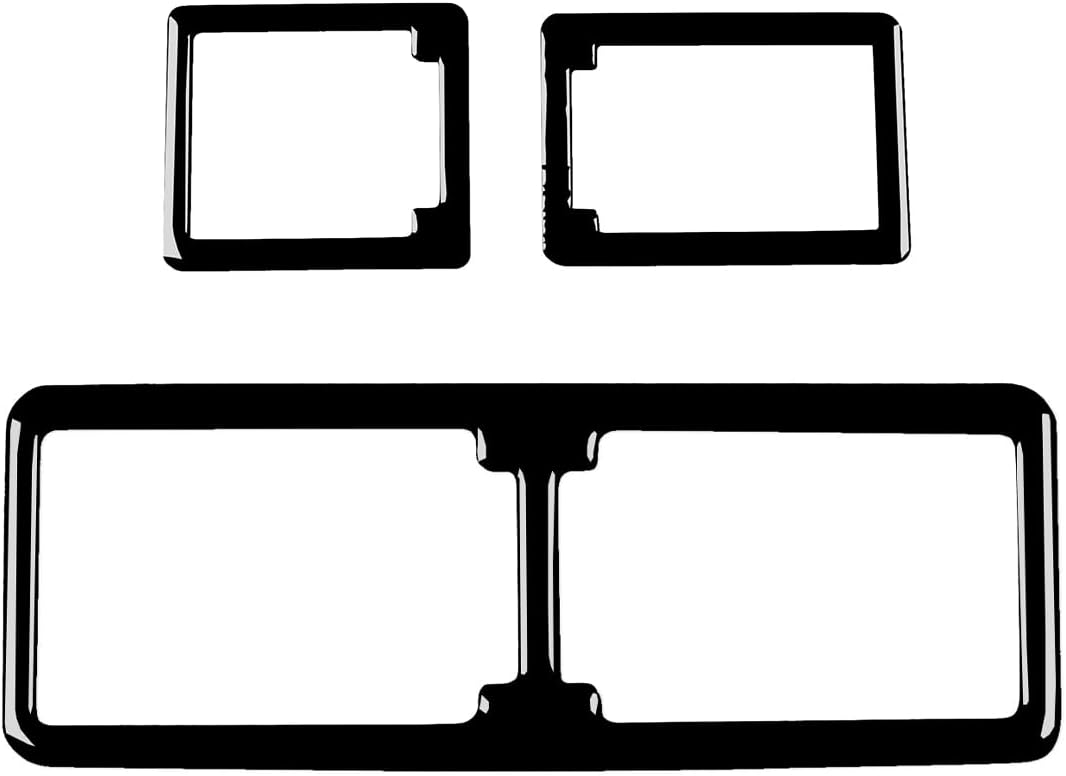 Glossy Piano Black Car Dashboard Speedometer Control Frame Sticker Interior Accessories Compatible with Ford Mustang 3rd GT/LX/SVT Cobra 1987 1988 1989 1990 1991 1992 1993 Coupe Convertible