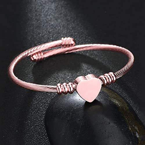Stainless Steel Heart Shaped Kada Bracelet