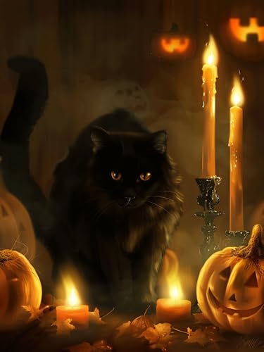 Peinture Diamant Halloween 5D Complet avec Strass Brillants 40x50cm