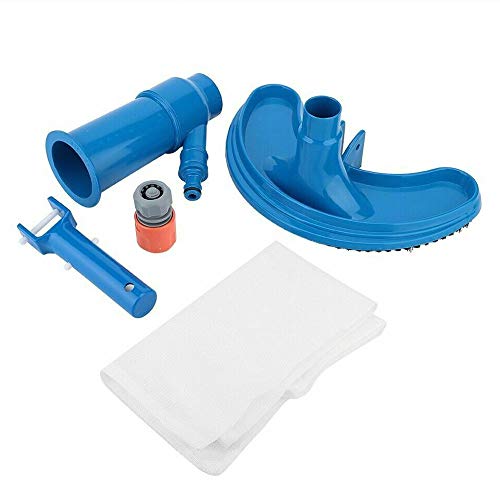 mewmewcat Aspirador de pó de piscina 5 em 1 ferramenta de limpeza de cabeça fonte de sucção banheira
