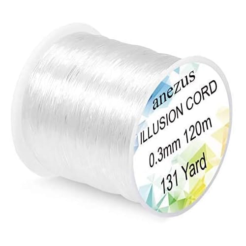 Anezus Fishing Wire for Hanging, Clear Fishing Line Invisible String Strong Monofilament Line for Hanging Decorations and Crafts