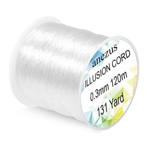 Anezus Fishing Line Nylon String Cord Clear Fluorocarbon Strong Monofilament Fishing Wire