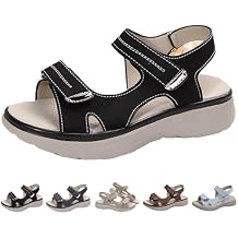 Womens Orthopedic Sport Sandals Shoes with Soft Cushion Foam Comfortable Walking Sandal Arch Support Wide Fit Dress Comfy Orthotic Recovery Athletic Travel Summer Sandal Dressy Back Strap