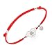 Family Tree of Life Expandable Bracelet - Silver Heart Shape Jewelry Charm with Love Heart Pendant Red String Evil Eye Protection Bracelet Mom Daughter Women Wife Sister Mother Day Valentines Gift