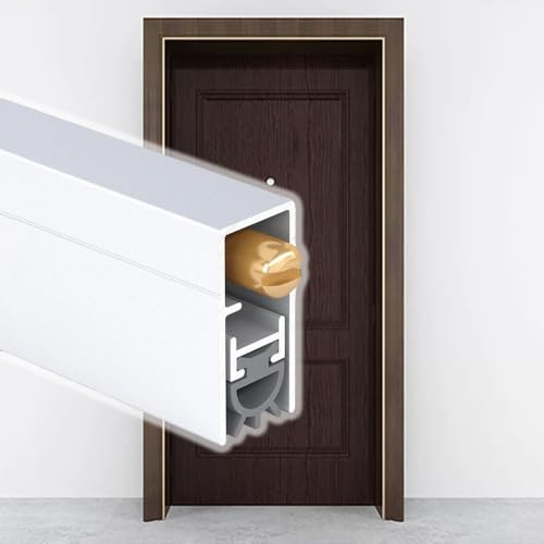 Burlete bajo puerta oculto de aluminio cortable de alta calidad 2