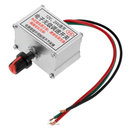 Luxshiny Regulador de Electrónico Ajustable para Ventiladores de Vehículos Controlador de Motor para Climatización y Confort