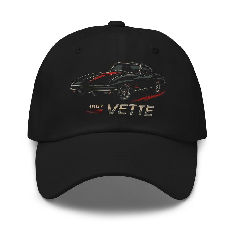 1967 Vette Stingray czapka taty klasyczna czarna czapka z ikoną mięśni samochodu sportowego